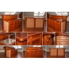 Barek z drewna merbau 180 × 85-115 × 60 cm – zabudowa ze zlewem